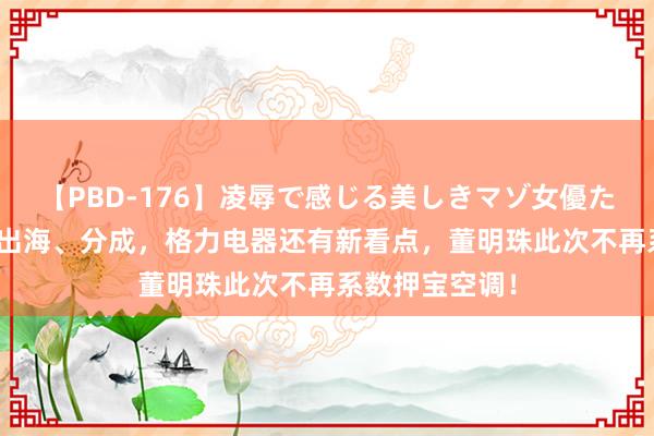 【PBD-176】凌辱で感じる美しきマゾ女優たち8時間 除了出海、分成，格力电器还有新看点，董明珠此次不再系数押宝空调！