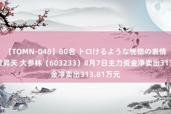 【TOMN-048】80名 トロけるような恍惚の表情 クンニ激昇天 大参林（603233）8月7日主力资金净卖出313.81万元