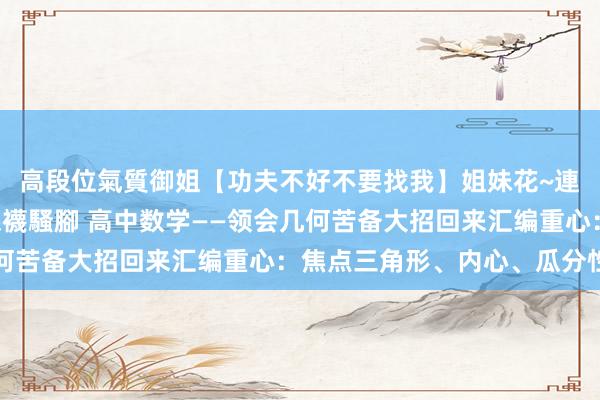 高段位氣質御姐【功夫不好不要找我】姐妹花~連體絲襪~大奶晃動~絲襪騷腳 高中数学——领会几何苦备大招回来汇编重心：焦点三角形、内心、瓜分性质